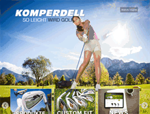 Tablet Screenshot of komperdell-golf.com